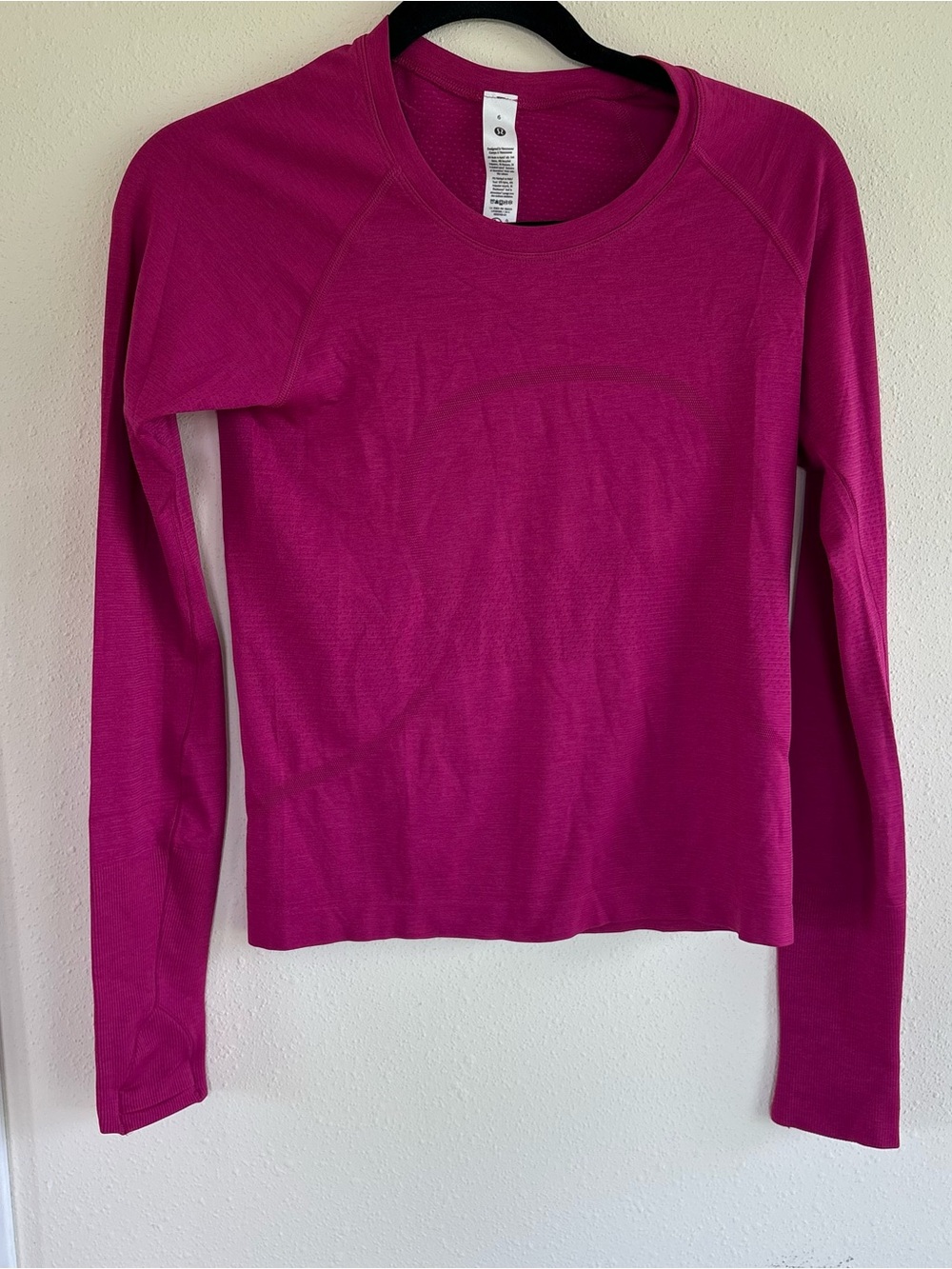 NWT Lululemon Swiftly Tech Long Sleeve 2.0 *Race Length Ripened Raspberry Sz 6